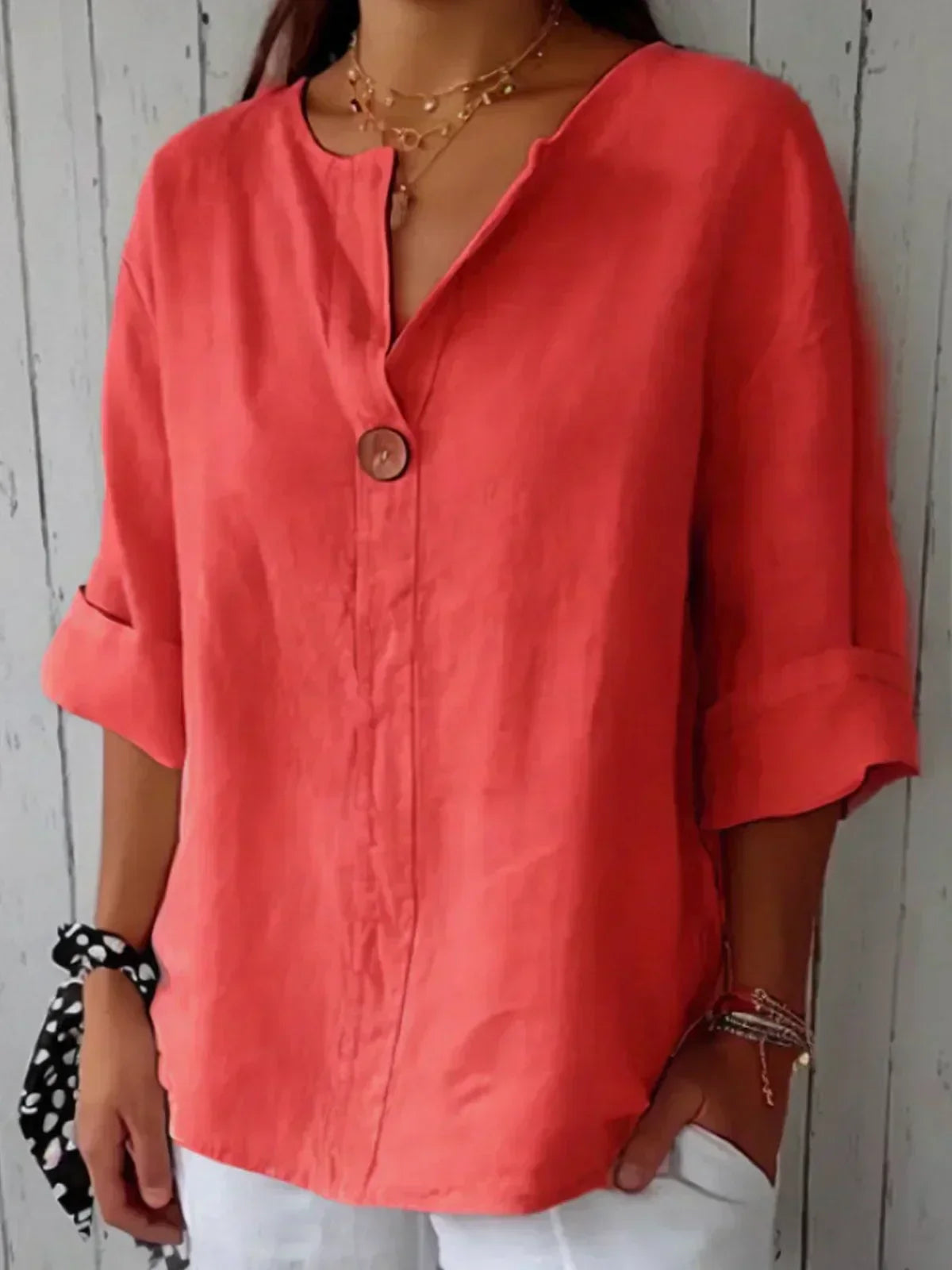Aria | Blusa Casual Decote V
