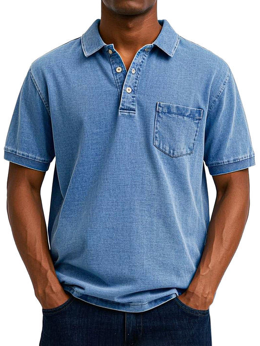 Maxime™ | Camisa polo casual vintage para homem