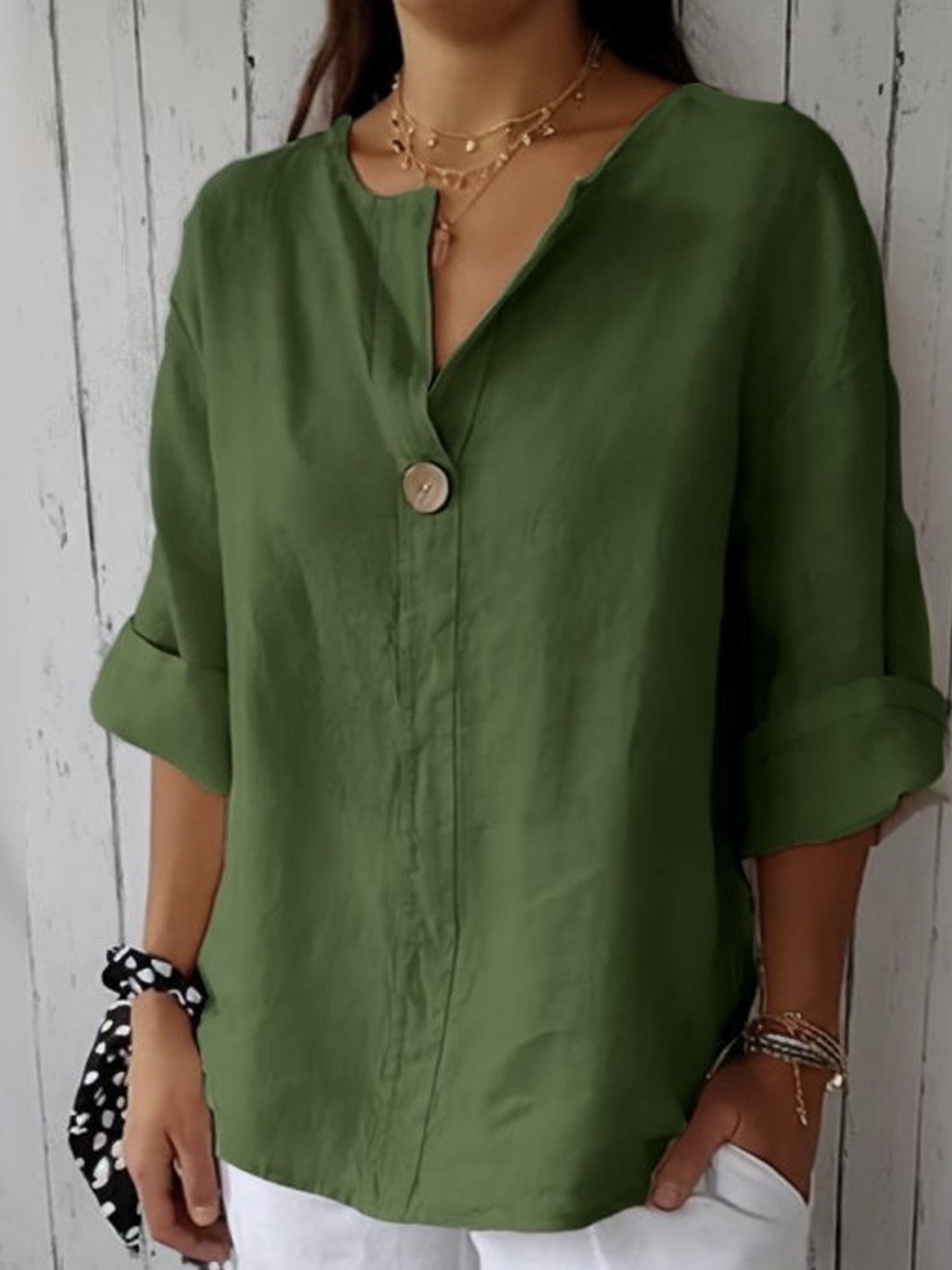 Aria | Blusa Casual Decote V