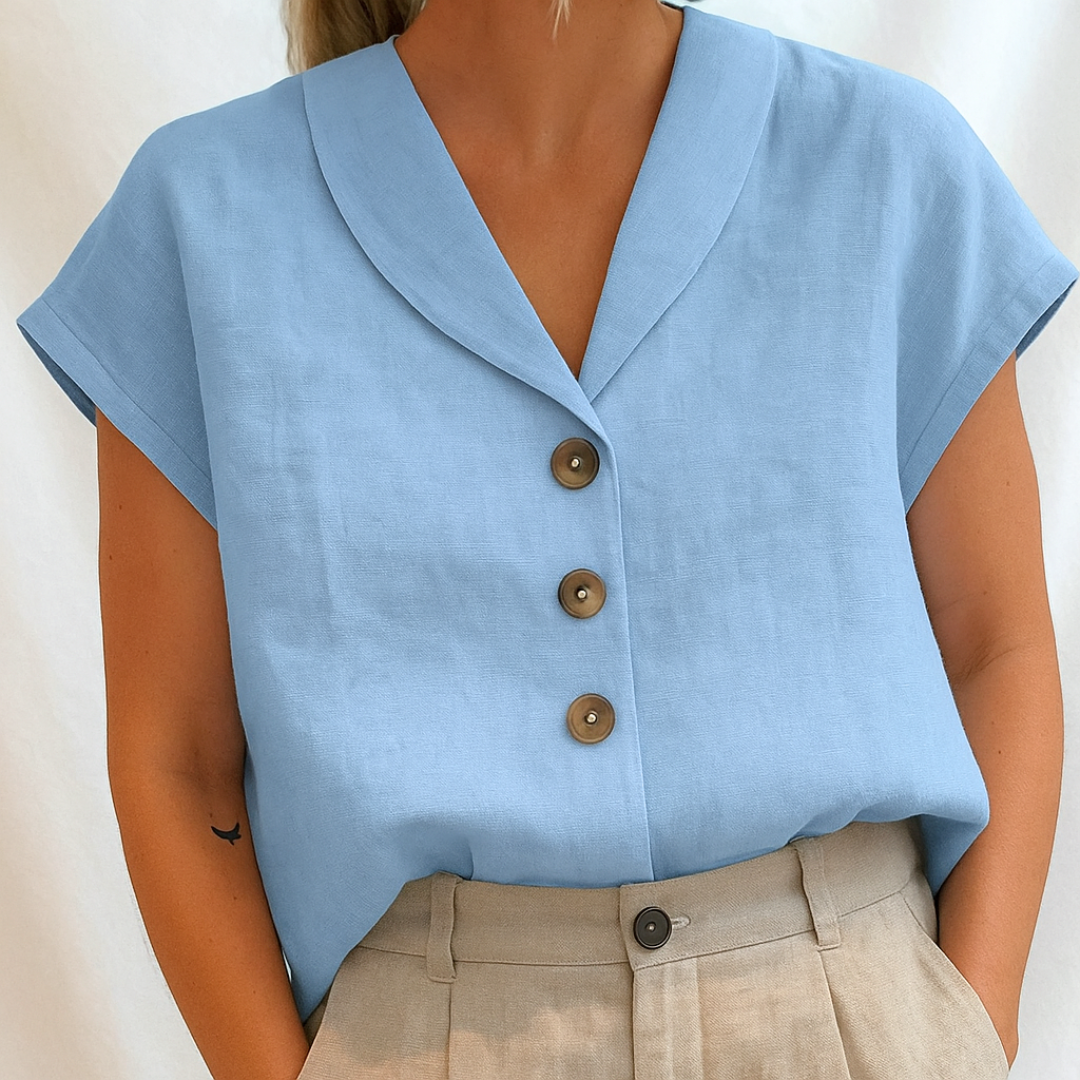 Lois | Blusa lisa elegante