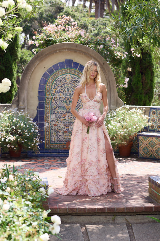 Serena™ | Vestido Pêssego Rug
