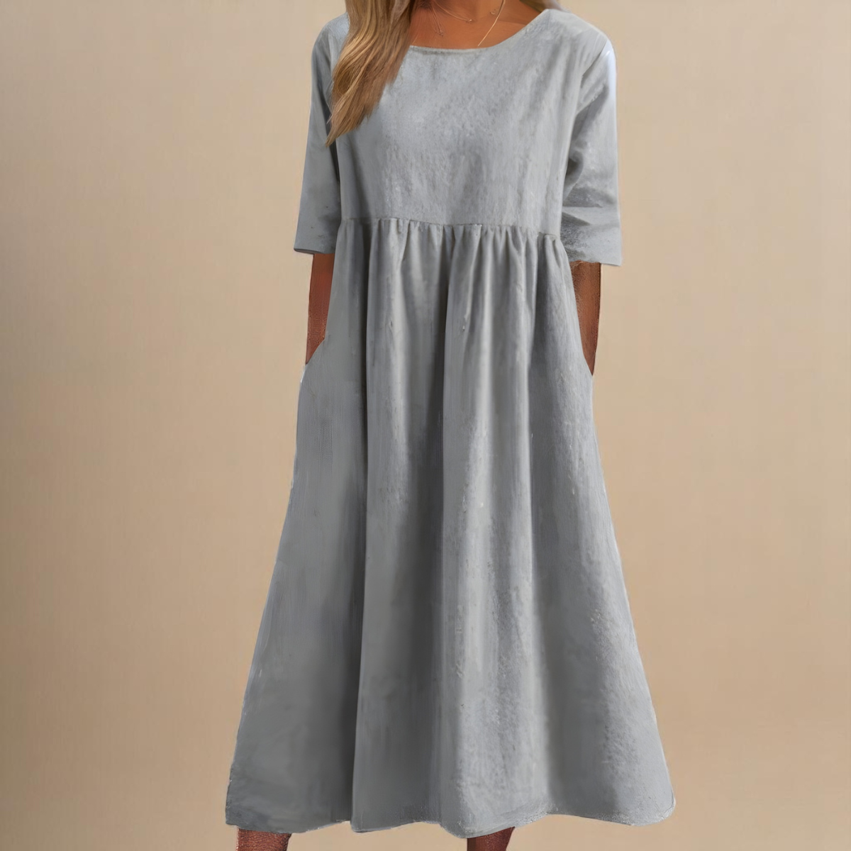 Minea - Vestido de algodão arejado
