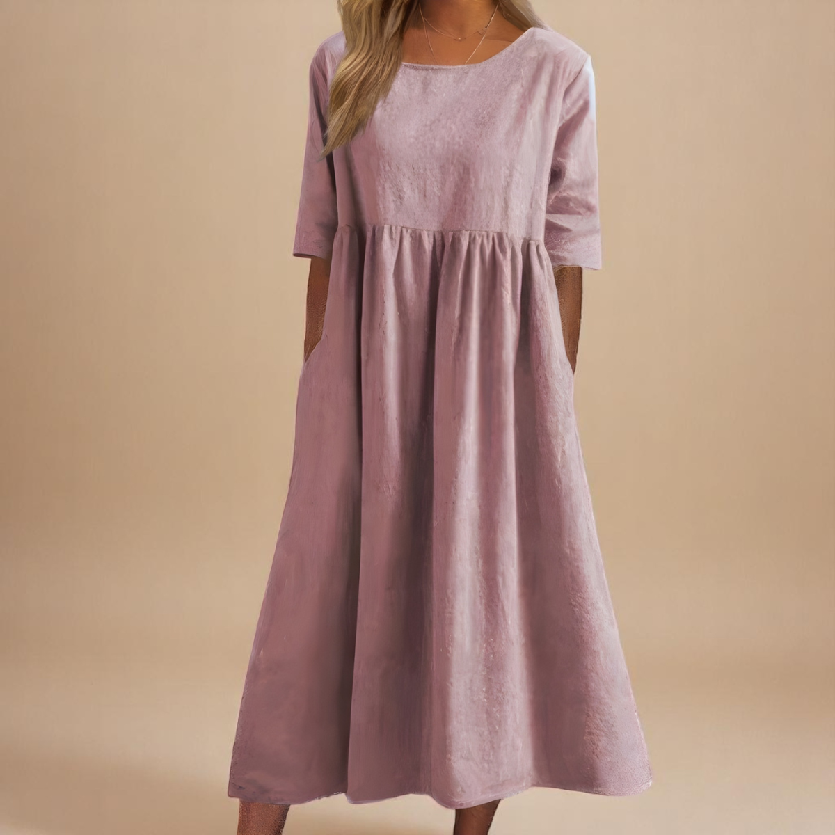 Minea - Vestido de algodão arejado