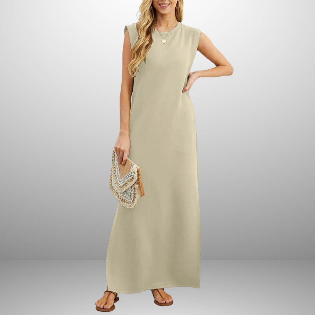 Emma |  Vestido longo e fluido sem rugas