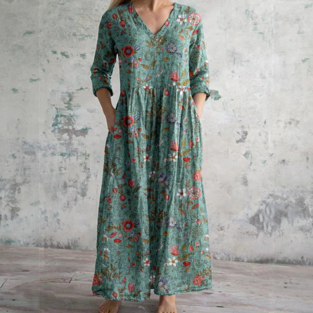 Aisling™ - Vestido de verão elegante em alta qualidade com padrão floral