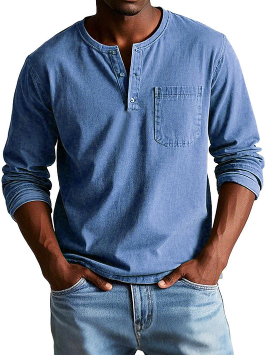 Lenoir™ | Camisa vintage de manga comprida