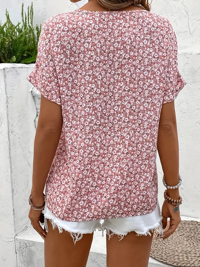 Verna | Blusa elegante com estampa floral