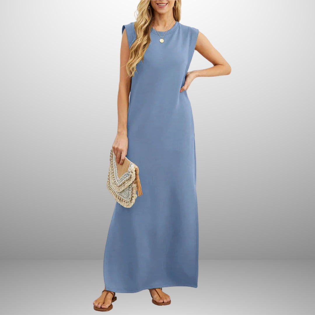 Emma |  Vestido longo e fluido sem rugas