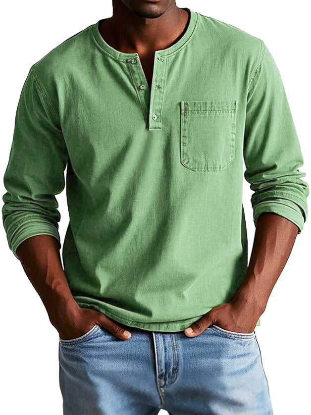 Lenoir™ | Camisa vintage de manga comprida