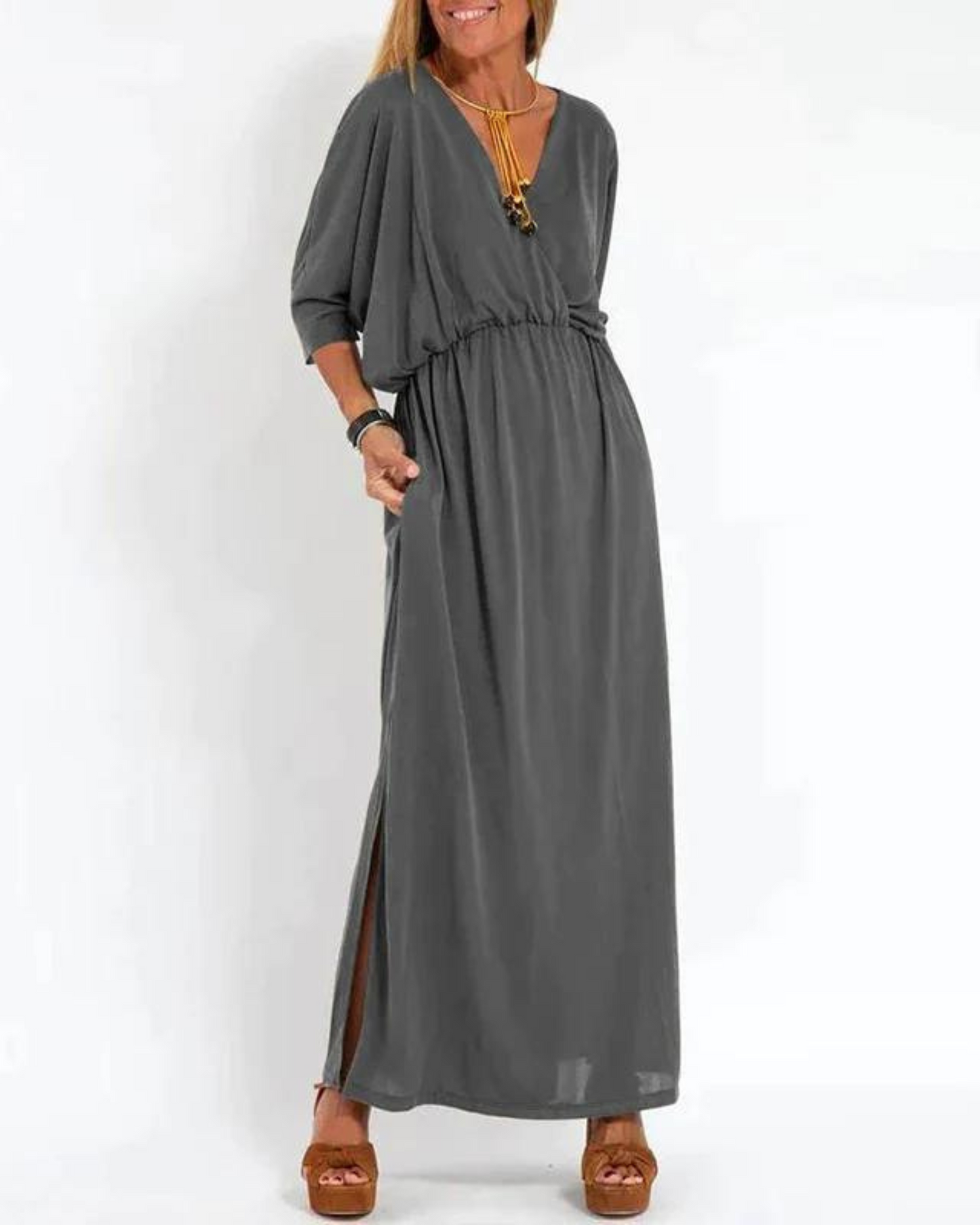 LANI – Vestido longo vintage