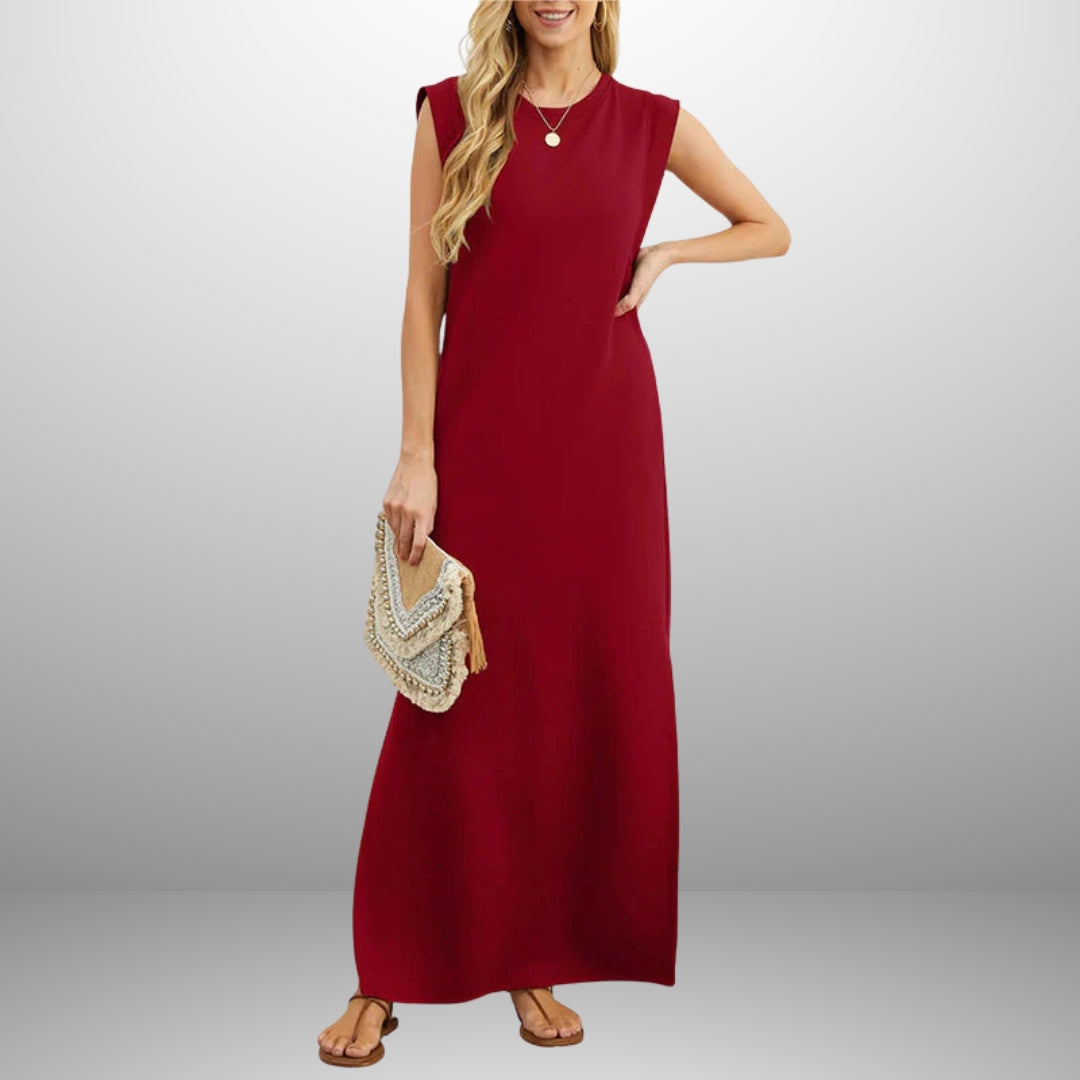 Emma |  Vestido longo e fluido sem rugas