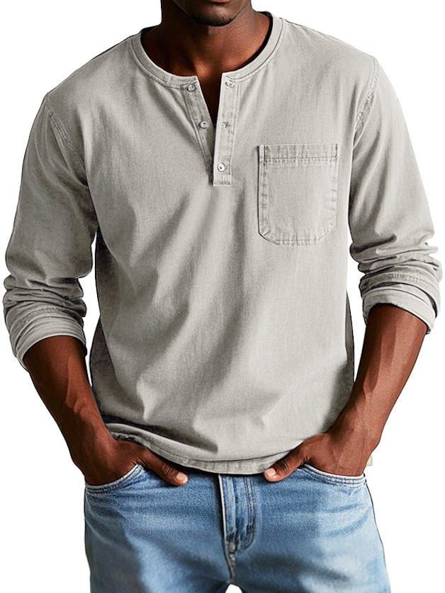 Lenoir™ | Camisa vintage de manga comprida