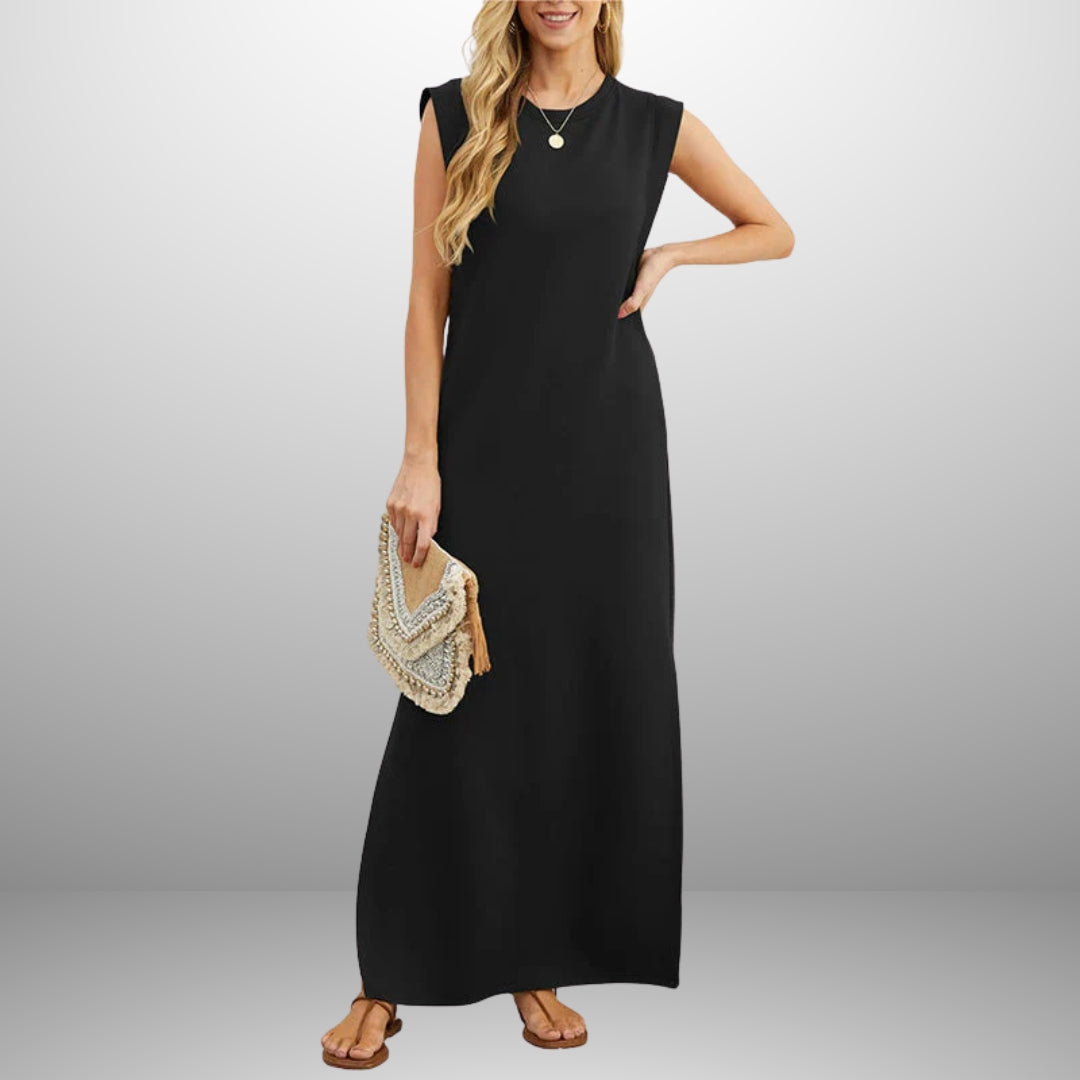 Emma |  Vestido longo e fluido sem rugas