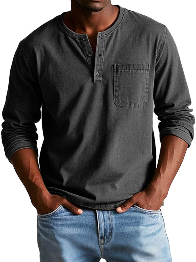 Lenoir™ | Camisa vintage de manga comprida