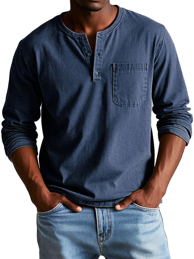 Lenoir™ | Camisa vintage de manga comprida