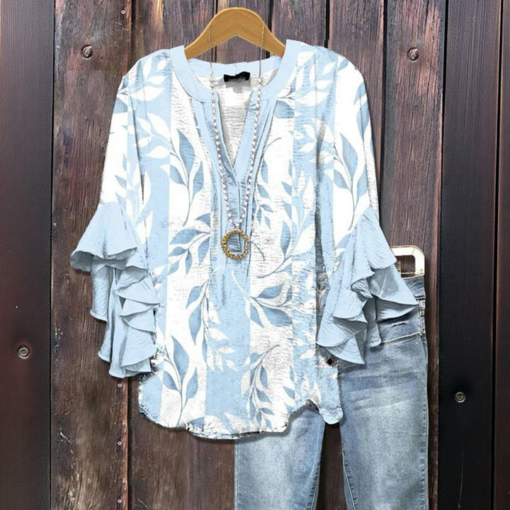Pastello™  | Linda blusa floral para primavera e o verão