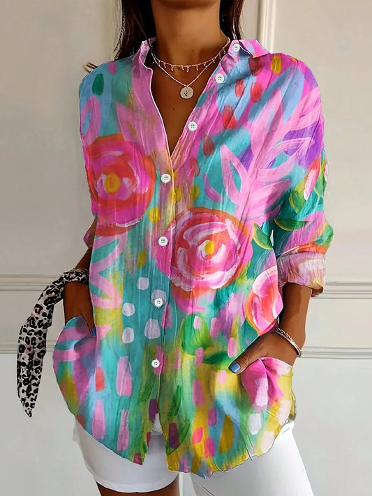 Annika | Blusa colorida com estampa divertida