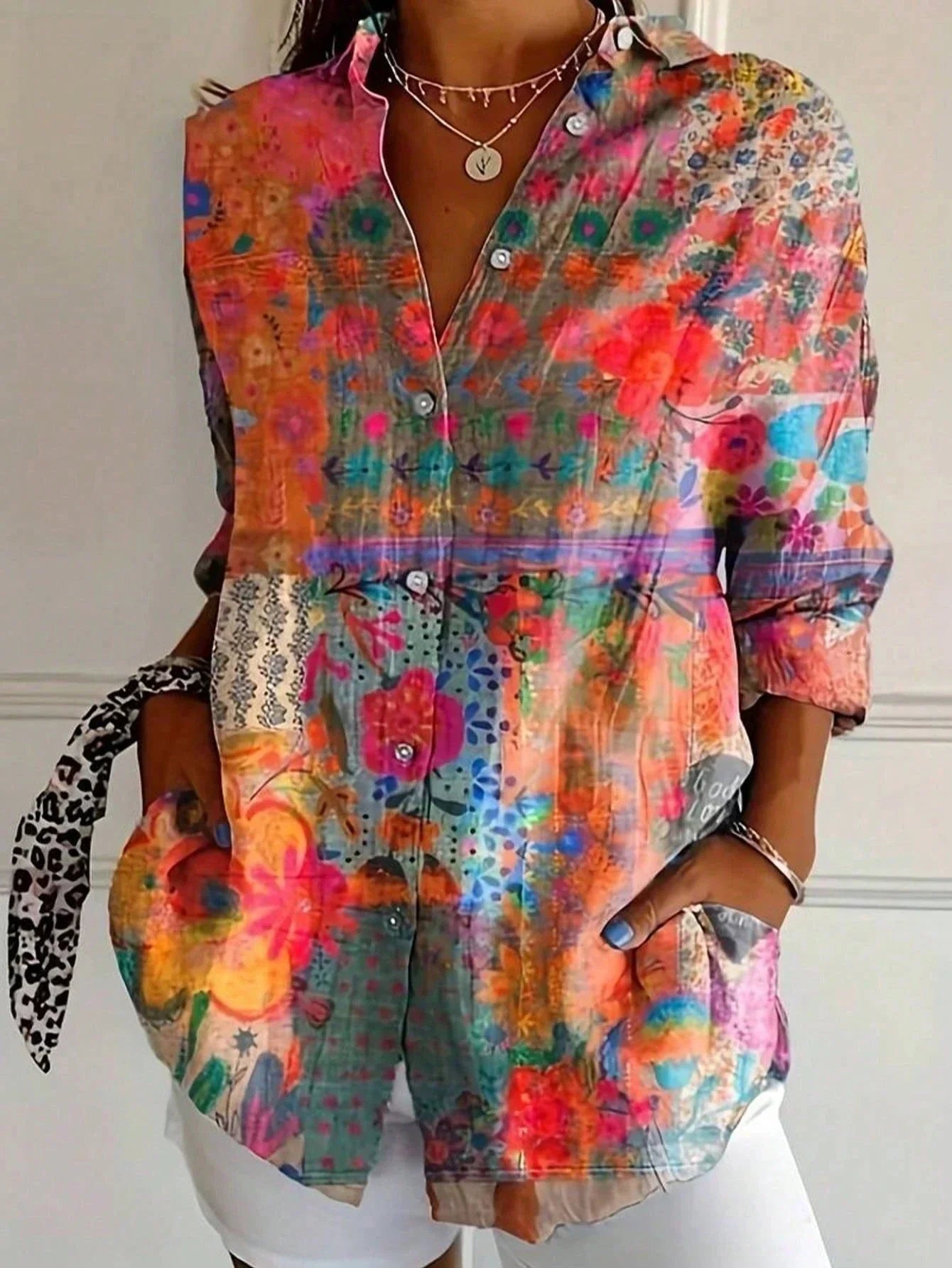 Annika | Blusa colorida com estampa divertida
