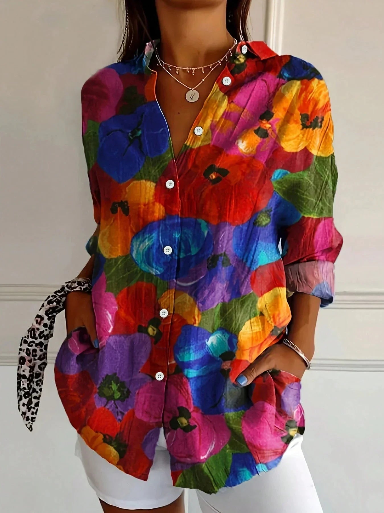 Annika | Blusa colorida com estampa divertida