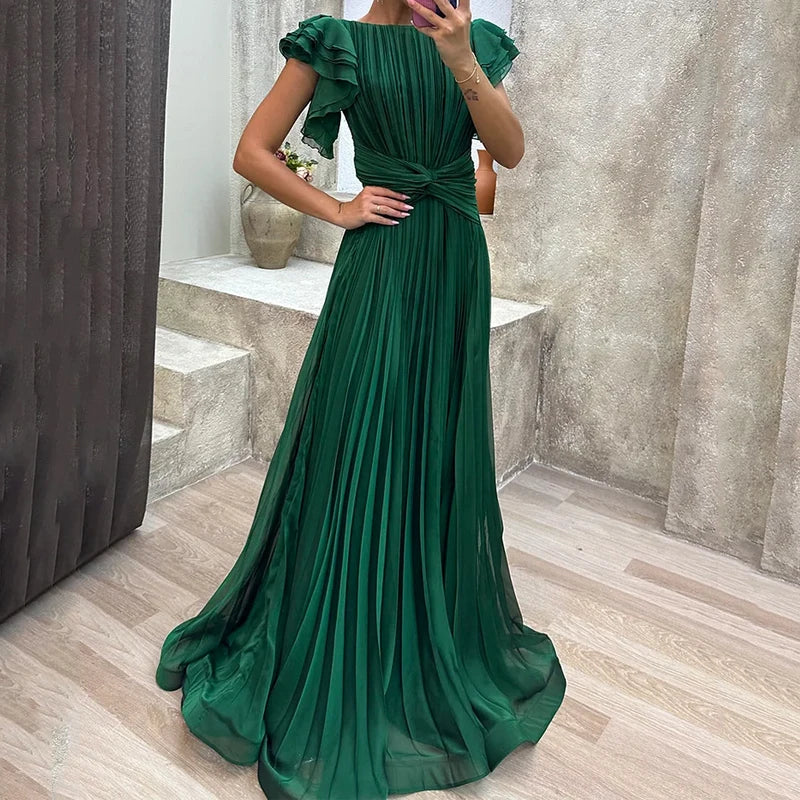Rory | Vestido de noite plissado