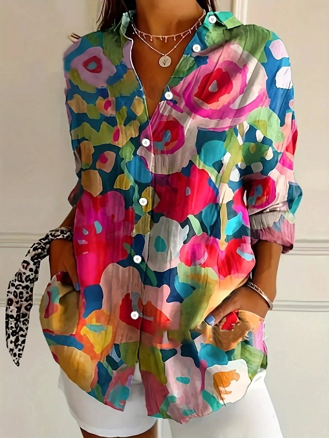 Annika | Blusa colorida com estampa divertida