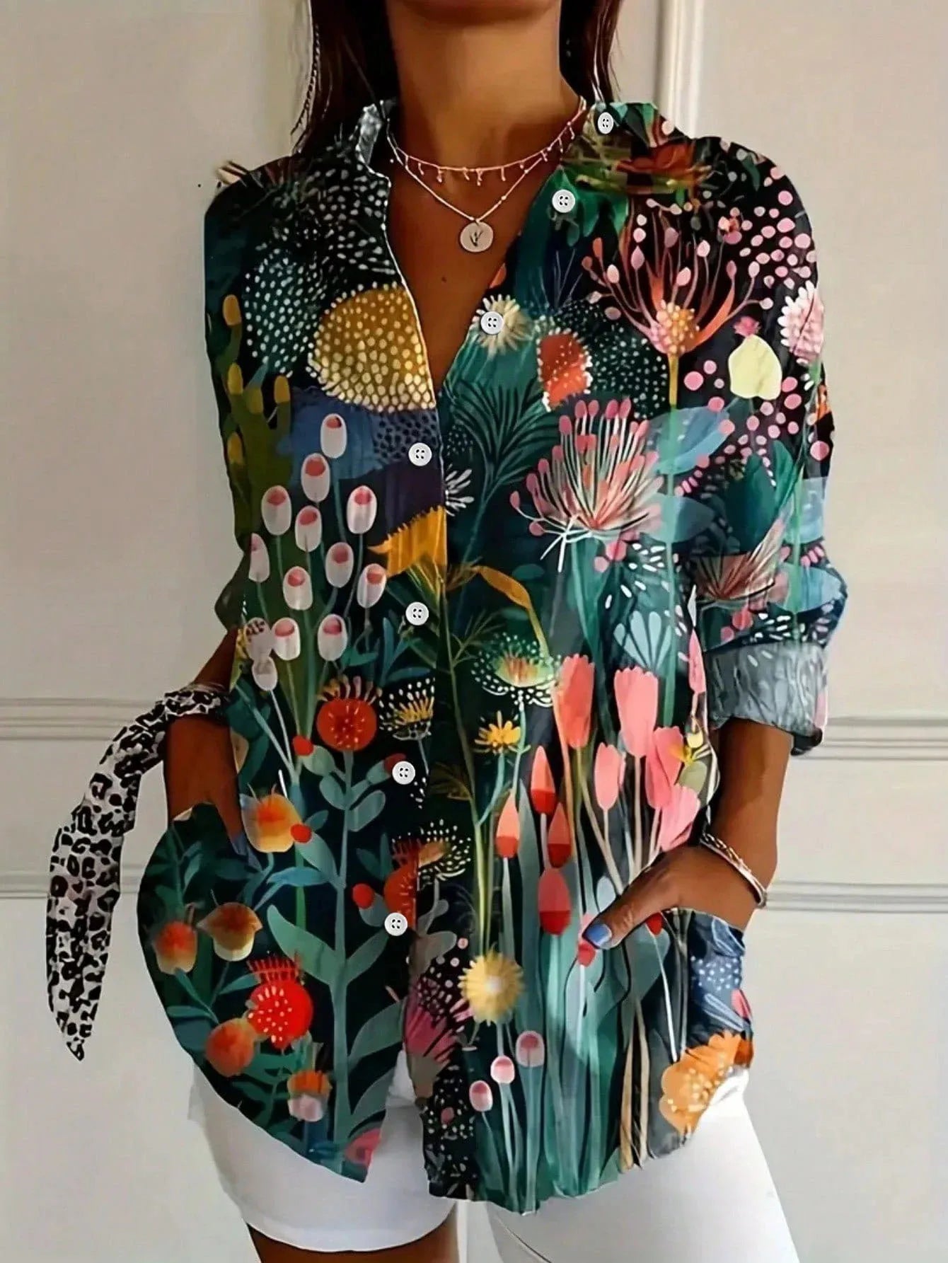 Annika | Blusa colorida com estampa divertida