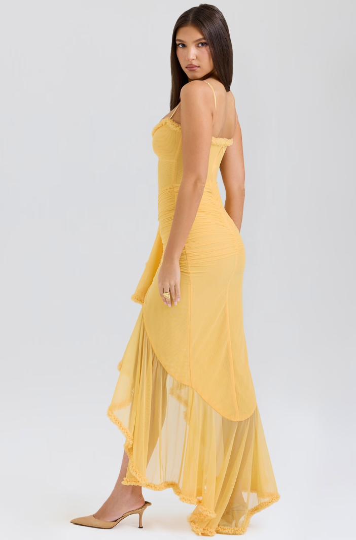 Jolene – Vestido Longo com Volantes