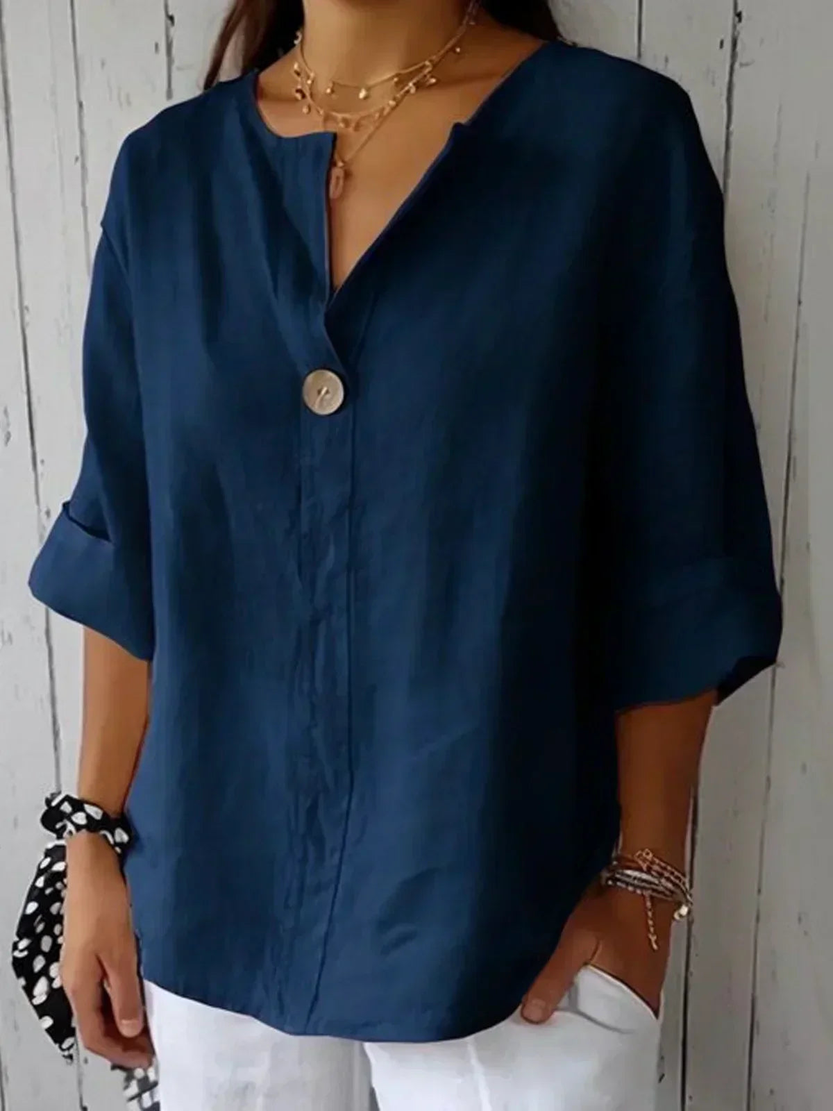 Aria | Blusa Casual Decote V