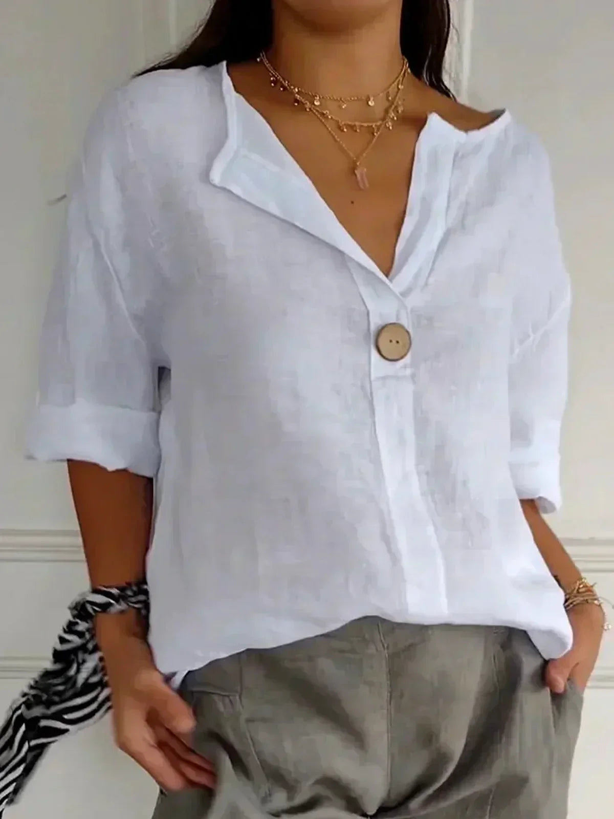 Aria | Blusa Casual Decote V