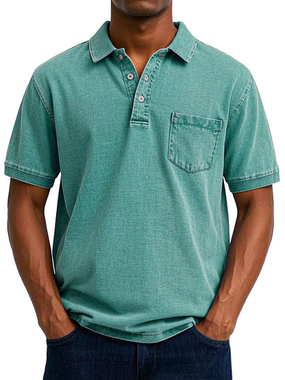 Maxime™ | Camisa polo casual vintage para homem