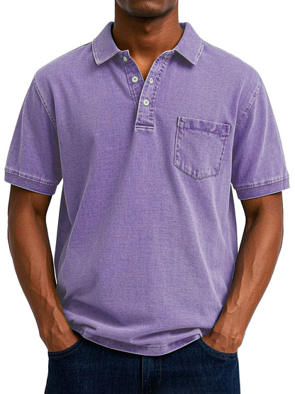 Maxime™ | Camisa polo casual vintage para homem