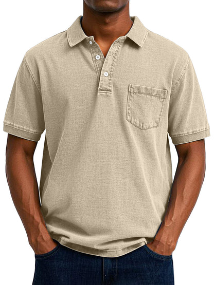 Maxime™ | Camisa polo casual vintage para homem