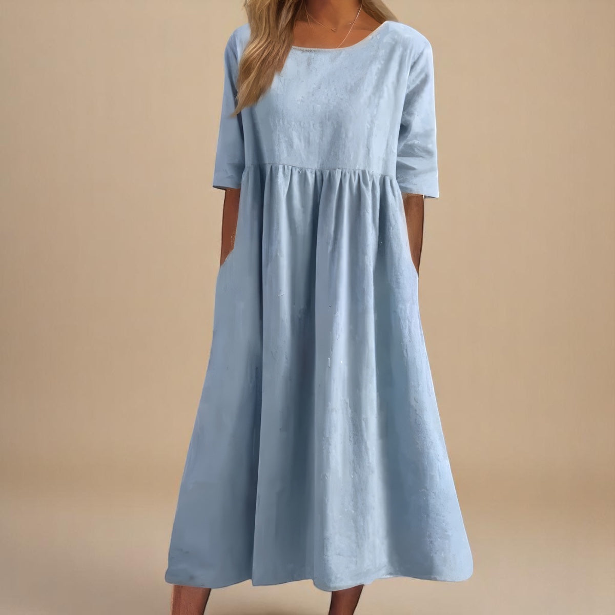 Minea - Vestido de algodão arejado