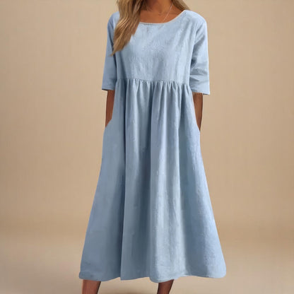 Minea - Vestido de algodão arejado