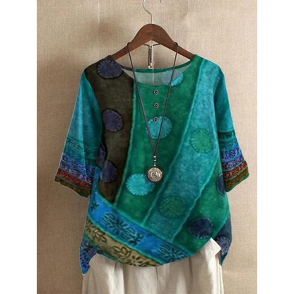 Valarie - Blusa Boêmia Colorida