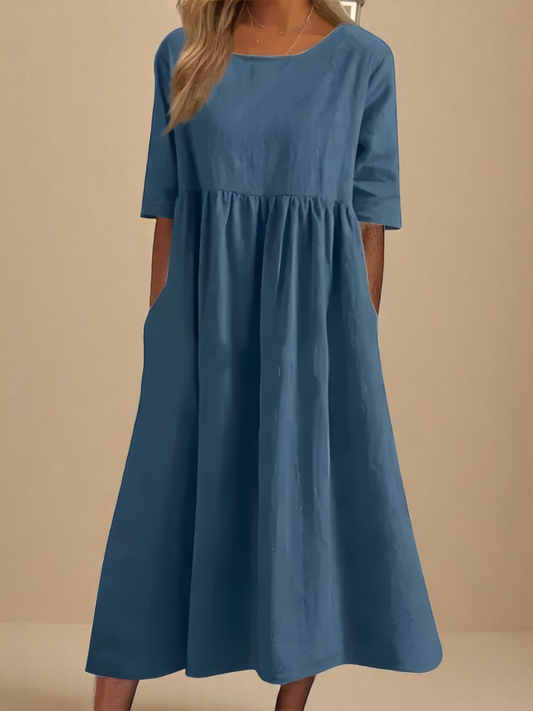 Minea - Vestido de algodão arejado