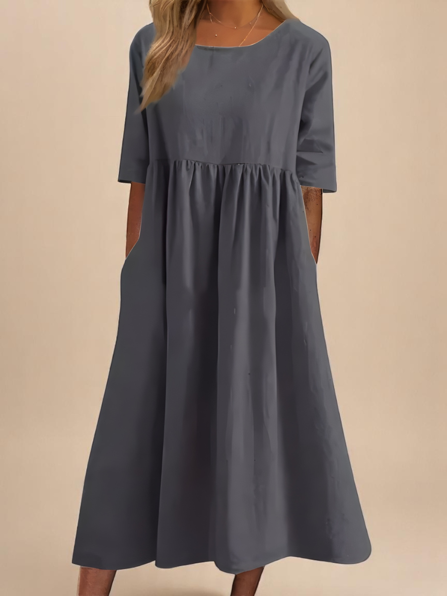 Minea - Vestido de algodão arejado