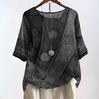 Gaia - Blusa Boho Artística
