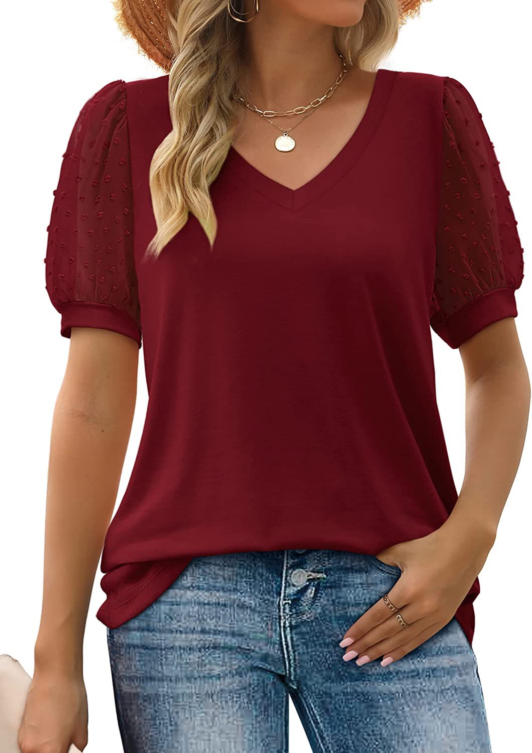 Lara | Top elegante com decote em V