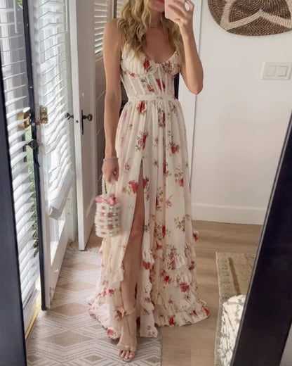 Charlice | Vestido longo floral