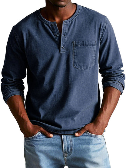 Lenoir™ | Camisa vintage de manga comprida