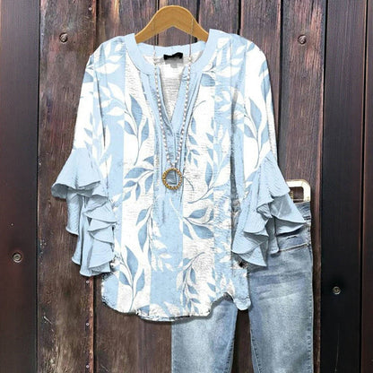Pastello™  | Linda blusa floral para primavera e o verão
