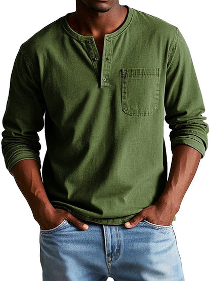 Lenoir™ | Camisa vintage de manga comprida