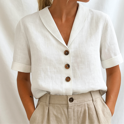 Lois | Blusa lisa elegante