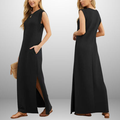 Emma |  Vestido longo e fluido sem rugas