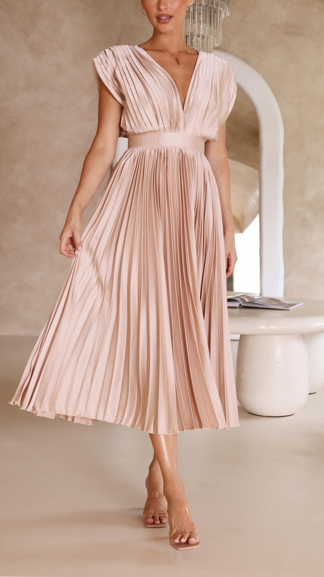 Maria - Vestido plissado elegante