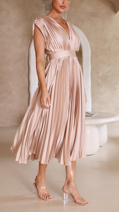 Maria - Vestido plissado elegante