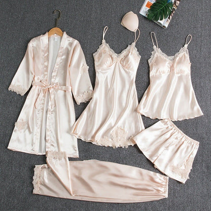 Helene | Conjunto de Pijamas de 5 Peças