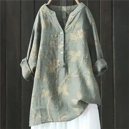 Elidi™ - Camisa arejada e confortável com botões