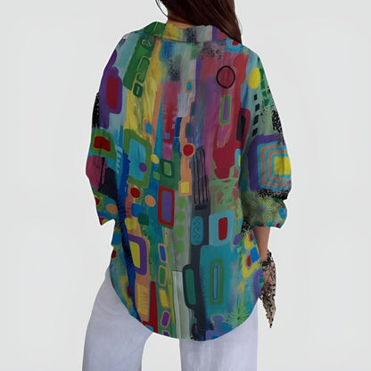 Edna™ Blusa com estampa geométrica
